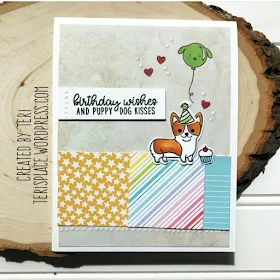 Sunny Studio Stamps: Party Pups Customer Card Share by Teri Anderson