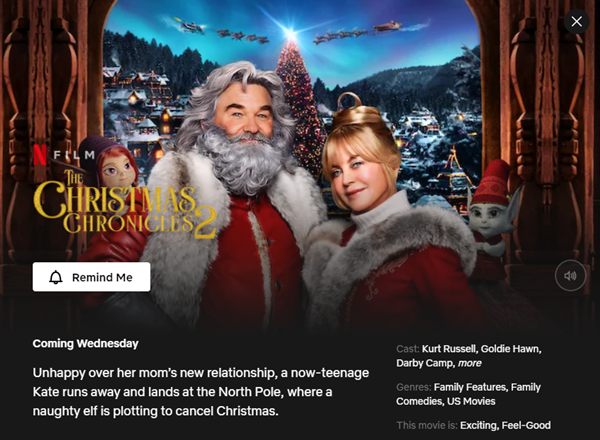 Christmas movie on Netflix