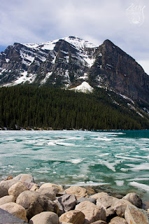 Frozen Lake Louise Winter Canada