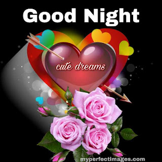 good night with heart images