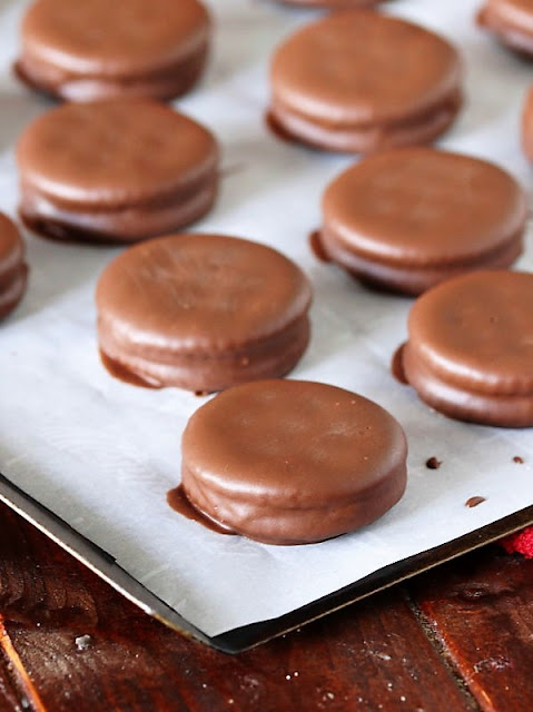 Chocolate Covered Ritz Crackers with Peanut Butter Image