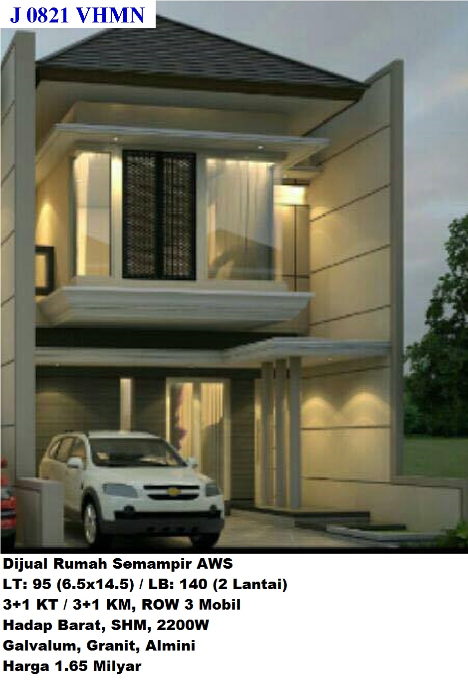 Jual Rumah Dua Lantai Minimalis Di Semampir Surabaya Timur JUAL