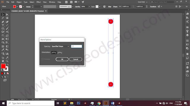 Cara Membuat Objek Melingkar di Adobe Ilustrator