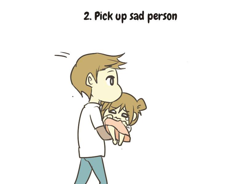 How To Care For A Sad Person (Comic)