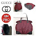 GUCCI FULL MOON GUCCISSIMA GG MONOGRAM LARGE TOTE (Canvas : Black / Red)