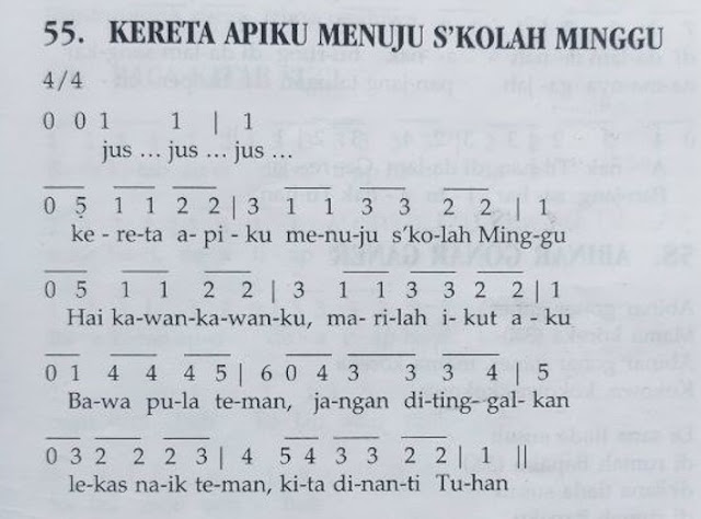 Kereta Api Menuju Sekolah Minggu