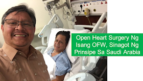 An overseas Filipino Worker (OFW) in Saudi Arabia who badly needed an open heart surgery had it in a way he least expected, A Saudi Prince sponsored it.        Ads    Asir province Governor Prince Turki Bin Talal bin Abdul Aziz Al Saud volunteered to pay all the medical expenses and airlift a Filipino worker who is set to undergo open-heart surgery operations in Saudi Arabia.  He contacted Philippine Ambassador Adnan Alonto through a phone call and told him that there is a Filipino, Ted, who is set to undergo an open-heart surgery but there is no facility available in Asir to undergo the said operation.       Alonto and Ted were both surprised when Prince Al Saud’s office said that they will shoulder all the expenses for the operation. Learning about it, even Ted cannot think of anything he did to deserve such a blessing.    Ads    Sponsored Links  Ted has been working in Saudi Arabia as a technician for 31 years now together with his wife who is working as a nurse.    According to Ambassador Alonto, Ted is now in a stable condition.    In his Twitter post, Alonto said that ‘miracles do happen’ and it’s always nice to share the good news that Saudi employers or nationals also care for Filipinos.