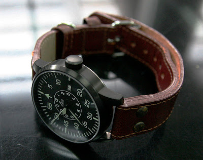 Laco Black Pilot's Watch Limited Edition