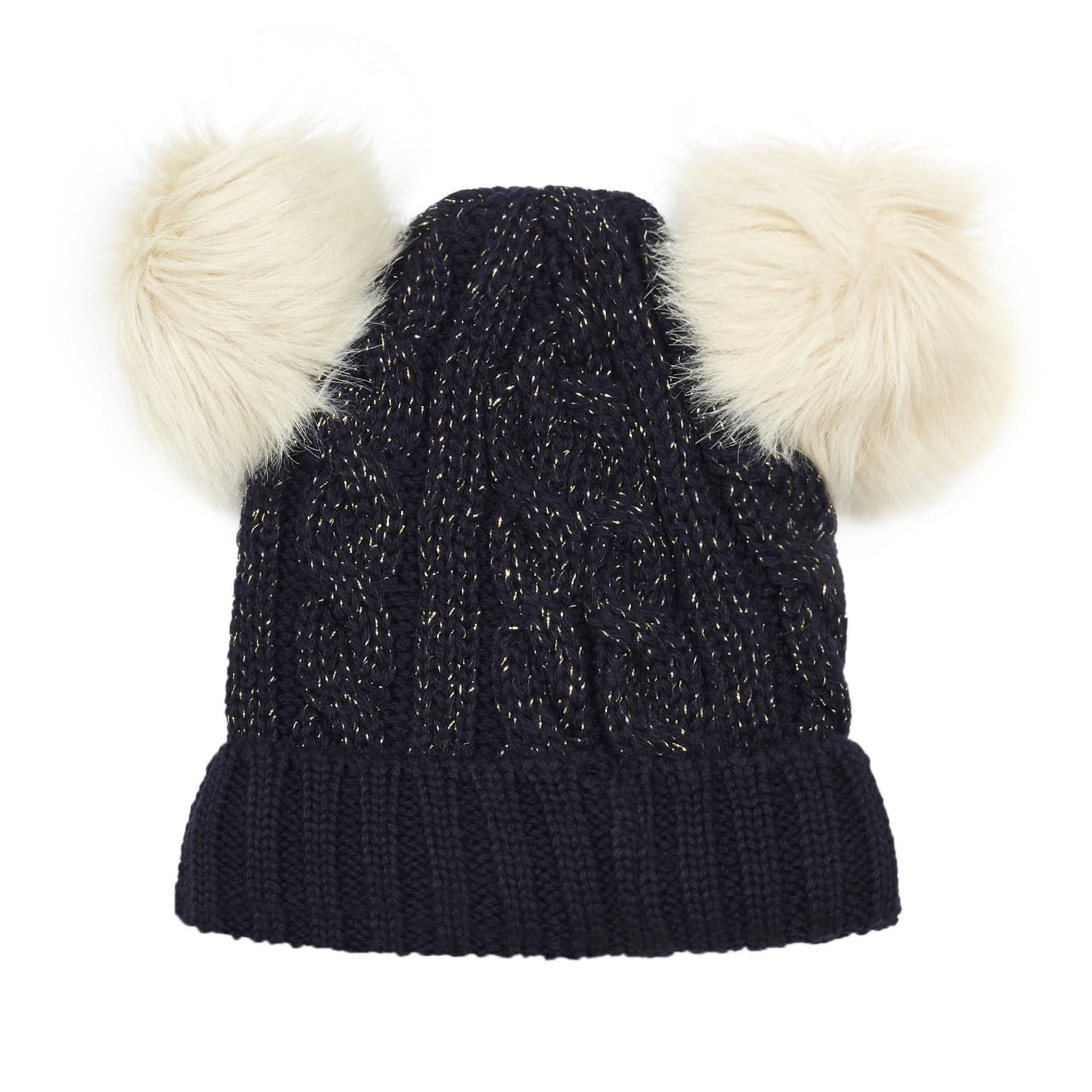 Kids Navy Cable Knit Beanie from Petit Bateau