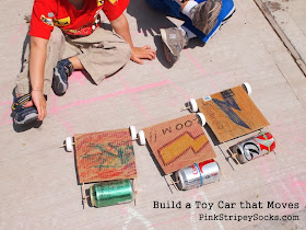 how to build a cardboard car that moves