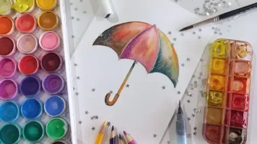 Como Desenhar Um Guarda Chuva