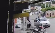 Vídeo de câmera de monitoramento revela o momento em que comerciante é assassinado a tiros em Lima Campos