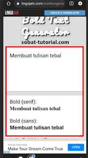 Cara Membuat Tulisan Tebal di Instagram