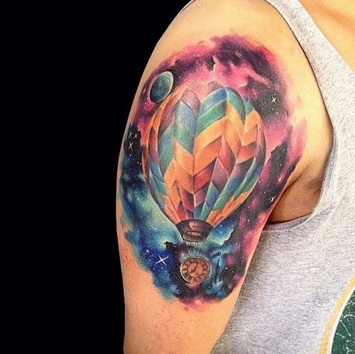esta_galxia_de_balo_de_ar_quente_tatuagem