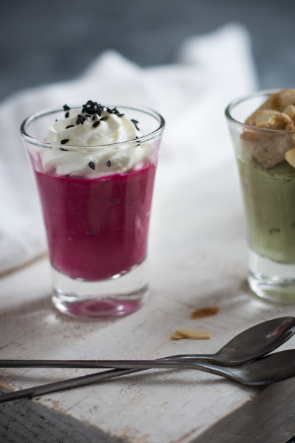 Mousses betterave et chèvre pour l'apéro