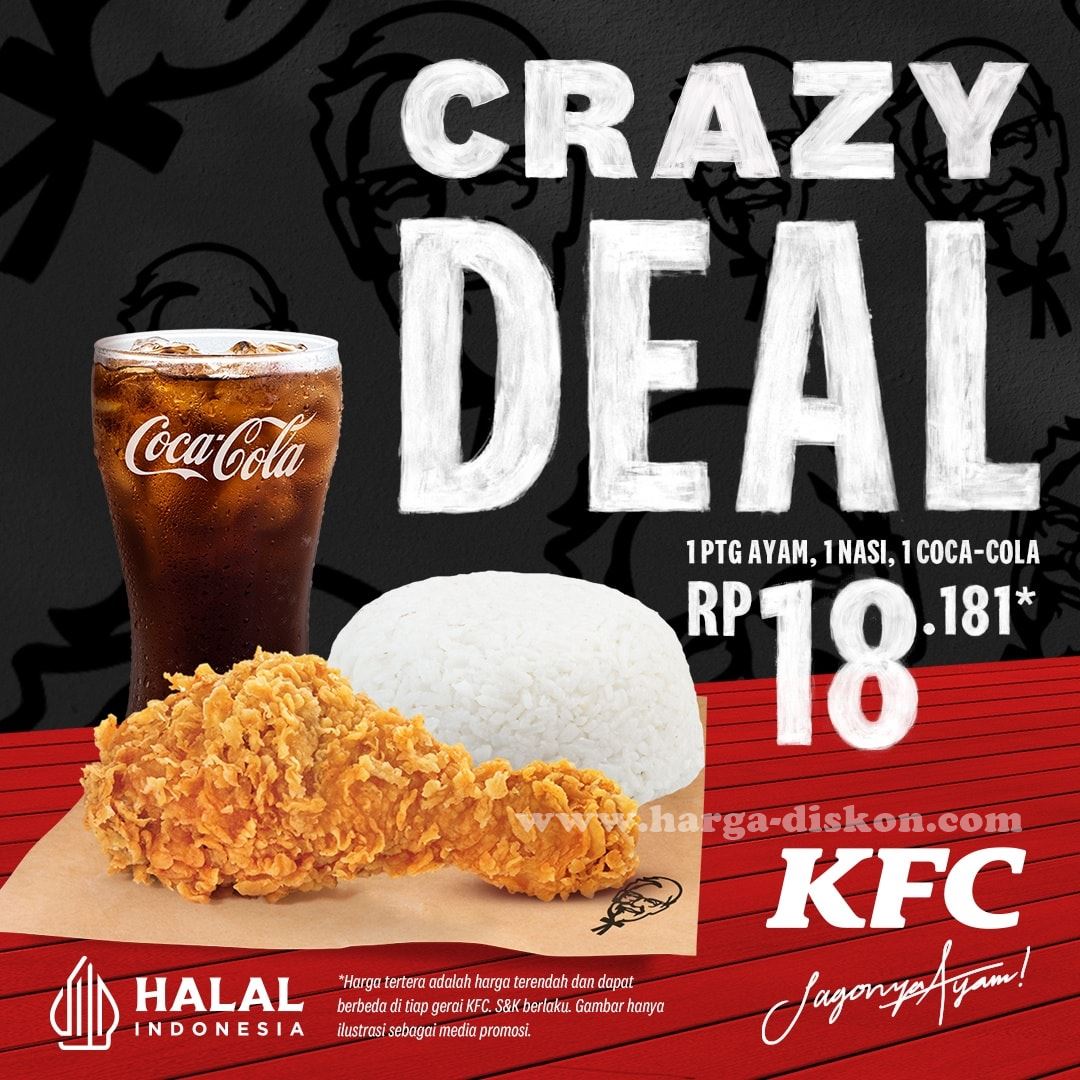 Promo KFC Harga Spesial Paket Rp18.181 Mulai 1 Juni 2022