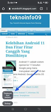 Cara Screenshot Panjang Di Semua Tipe HP Android Terbaru