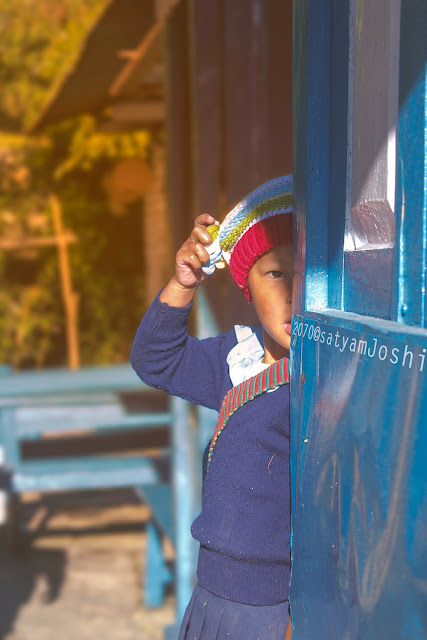 a little girl ready for school