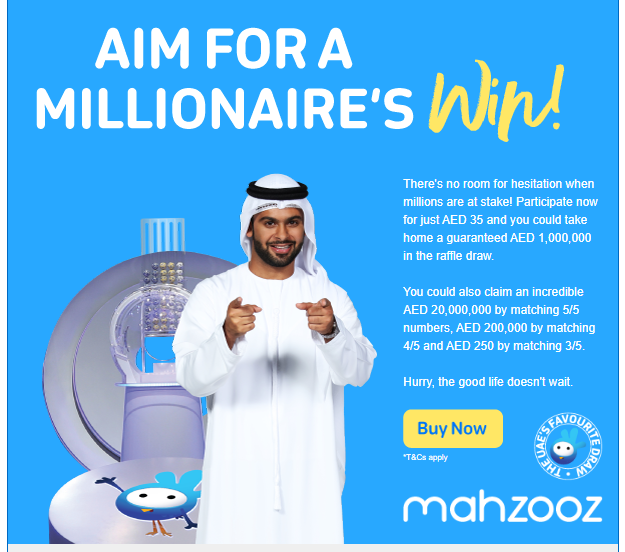 Here are some Mahzooz UAE lottery guess numbers: