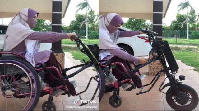 Wanita lumpuh cekal tamatkan pengajian, mampu hantar ibu buat umrah… ‘wheelchair motosikal’ banyak berjasa