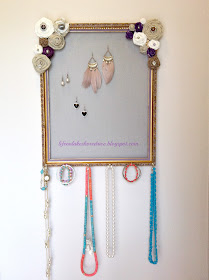 Cheap, Diy,  Tutorial  Jewelry Organizer using picture frame and screen  