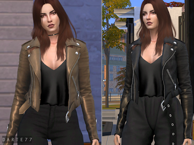 Biker Leather Jacket (Tank Top)