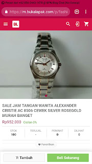 Review bukalapak jam tangan alexander cristie