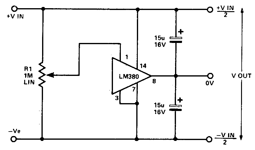 Simple split  capability supply circuit Diagram | Electronic  