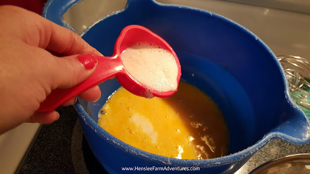 Quick Egg Custard  www.HensleeFarmAdventures.com