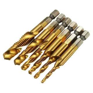 6542 HSS material M3-M10 can be used for drilling the steel plate even the 2mm 304 steel plate hex shank with titanium coated rust-proof hown-store