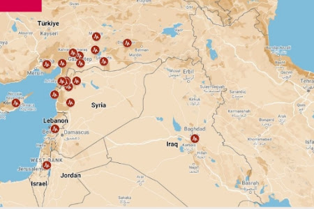 الأماكن التي حدثت فيها الزلازل بكل من تركيا وسوريا، والمناطق التي تضررت، إضافة إلى البلدان التي طالتها آثار الزلزال 