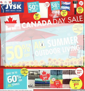 JYSK flyer calgary valid June 29 - July 5, 2017