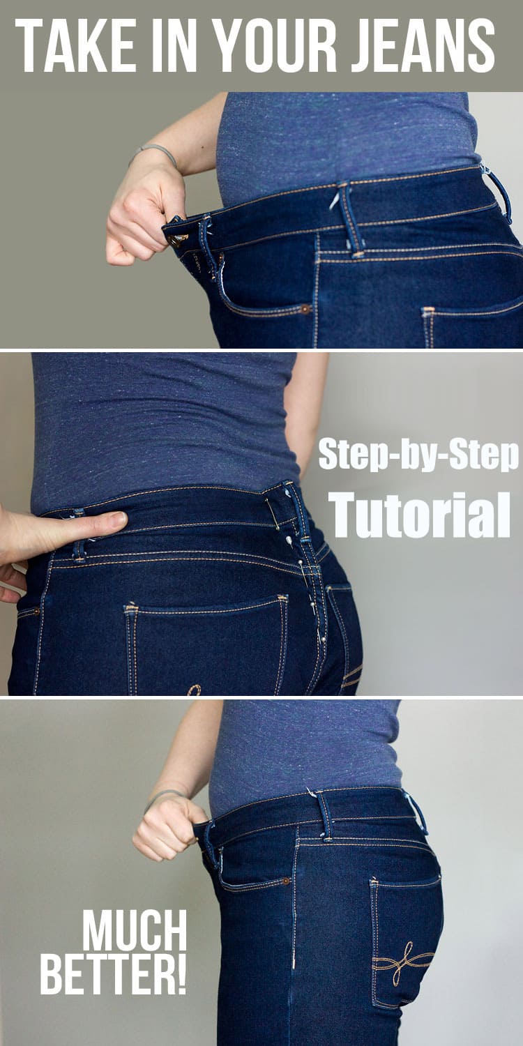 How to Take in a Jeans Waist - Tutorial