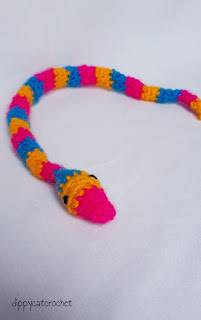 PATRON GRATIS SERPIENTE AMIGURUMI 736