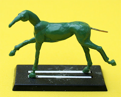 green stuff horse 1