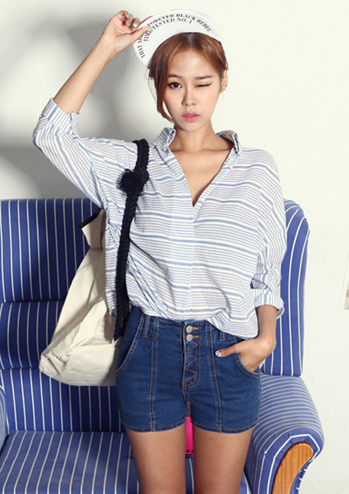 Relaxed Fit Stripe Shirt