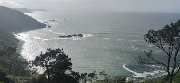 Vista de la costa en Muros de Nalón. Asturias