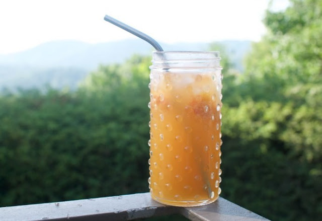 Ginger Peach Fizz #drinks #alcohol