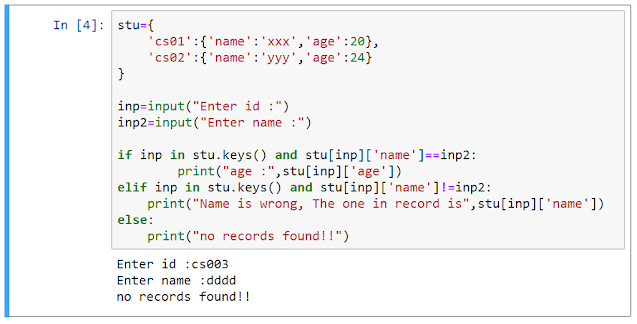 Python-dictionaries and if-else