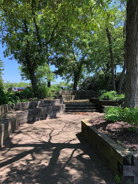 Peaceful little nook in the shade at Williams Bay in Wisconsin