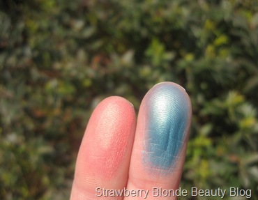 Cargo Aegean blue eye shadow swatch