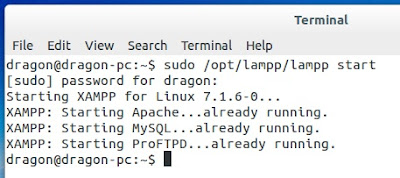 Merunning XAMPP di Linux menggunkan terminal