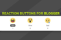 Reaction Buttons for Blogger using Vicomi