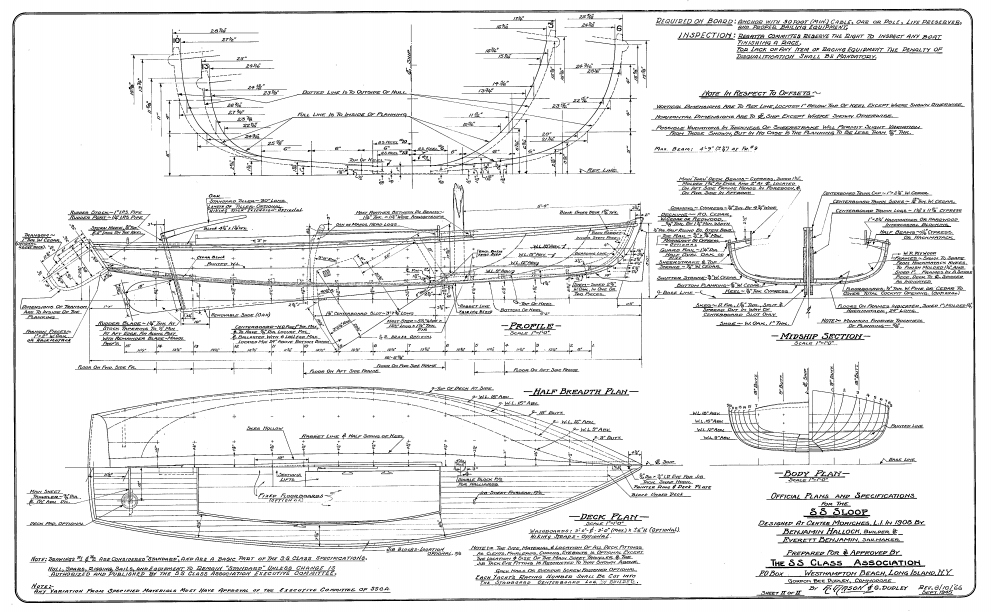 SS Sloop - The Magic Boat: SS Plans, Spinnaker Directions 