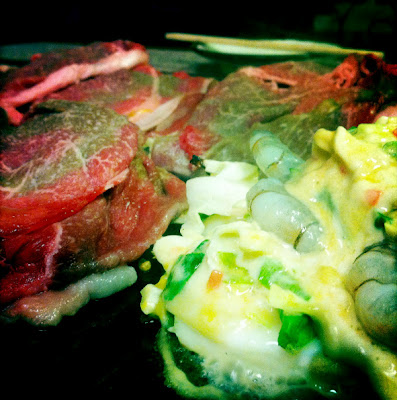 Beef and fish Okonomiyaki in Nara 