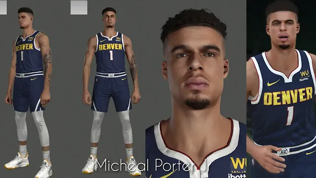 NBA 2K24 Michael Porter Jr. Cyberface & Tattoo Update