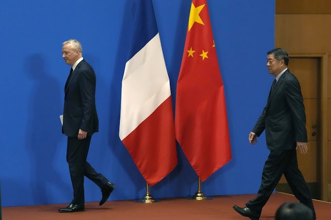 France's Le Maire pressured China to lobby for market access and investment in electric cars