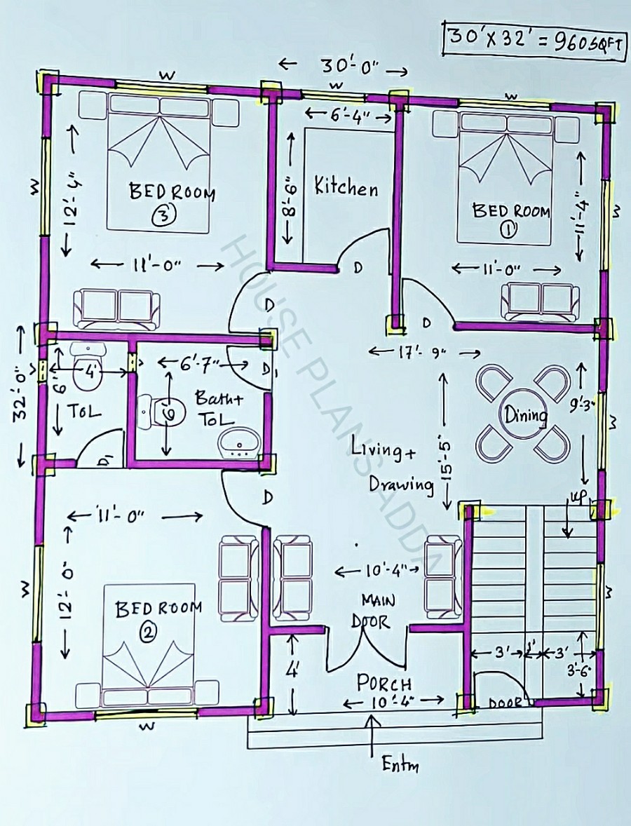 Small house plan as per vastu