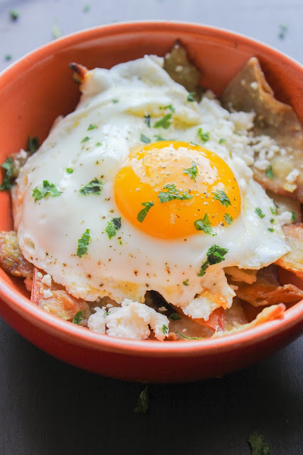 Breakfast Chilaquiles with Eggs | The Chef Next Door