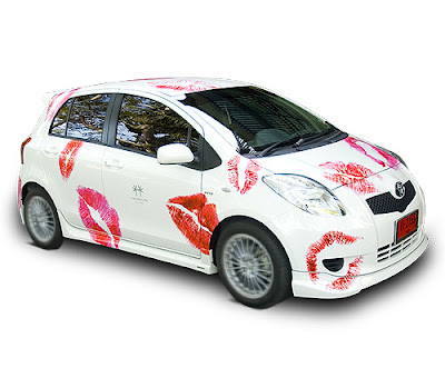 Pretty Car Design In Art Painting